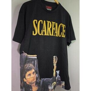 Scarface Vintage Movie T-Shirt Men's Large Tony Montana Graphic --- F66